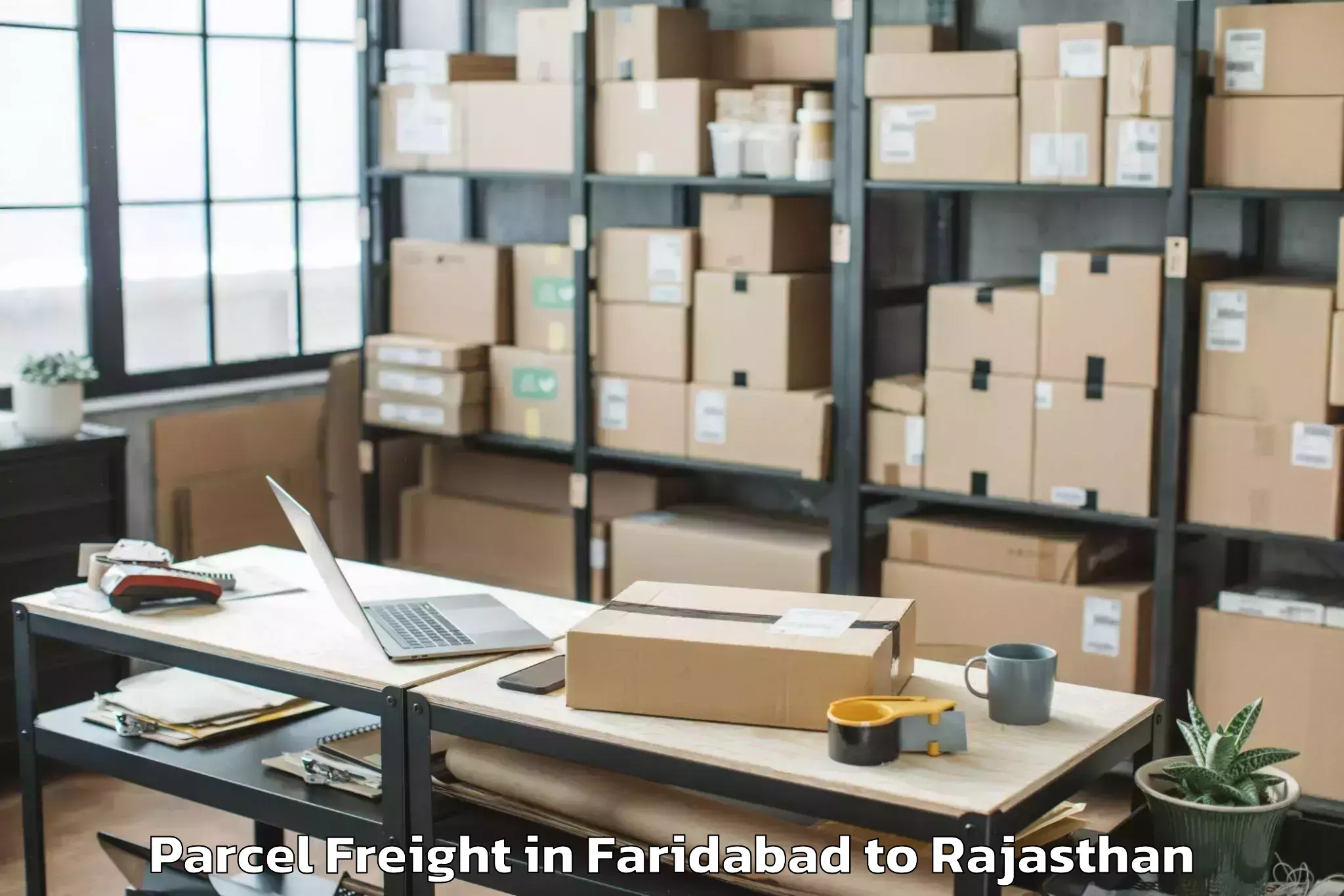 Faridabad to Peepalkhoont Parcel Freight